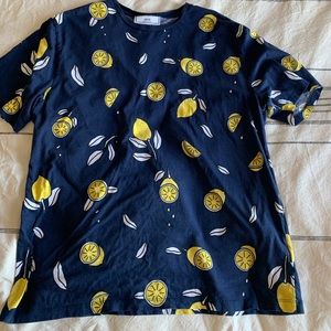 AMI Alessandre Mattiussi Shirt Lemon Pattern